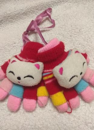 Рукавички для дівчинки 12-24мес.