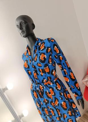 Стильна сукня  сорочка в лепардовий принт😽4 фото
