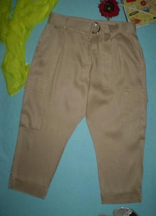 Жіночі лляні штани s oliver uk18 xxl 52р., карго, з віскозою