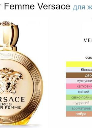 Eros pour femme versace для женщин 50 ml оригинал7 фото