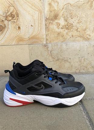 Мужские кроссовки nike platinum m2k tekno black blue red 42-43-44-45-46