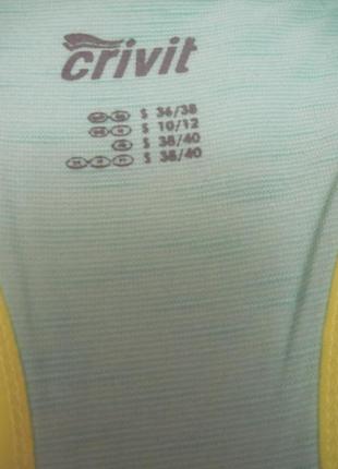 Новая майка crivit р.s 36/38, германия, спортивная