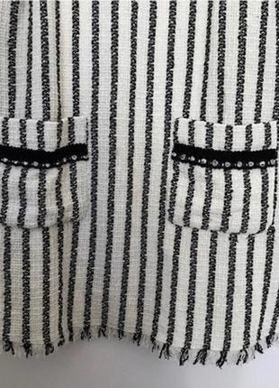 Класний твідовий сарафан - сукня в смужку zara