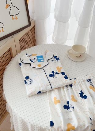 Пижама хлопковая рубашка и штаны в подарочной упаковке / на подарок 14 февраля / 8 марта / женская