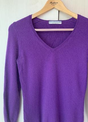 Кашемировый свитер в фиолетовом цвете от m&s4 фото