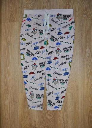 Мягкие велюровые пижамные штаны friends