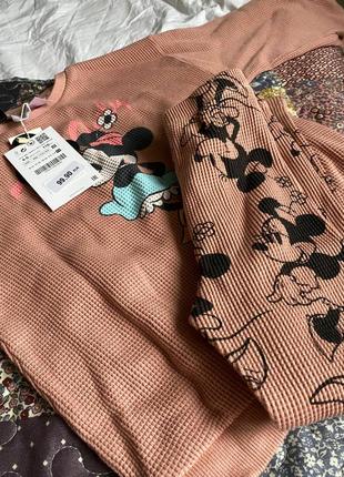 Детский вафельный костюмчик zara mini mouse5 фото