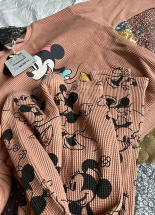 Детский вафельный костюмчик zara mini mouse6 фото