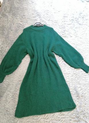 ⛔  вязаное платье свитер8 фото