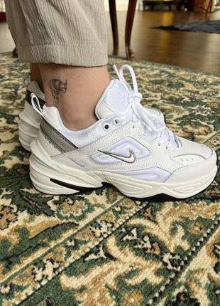 Женские кроссовки nike m2k tekno white black 36-37-38-39-412 фото