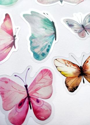 Набір #16 наліпки для скрапбукінг, метелики, картинки зображення марки стікери для щоденників блокнота скетча записника3 фото