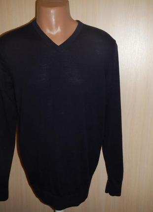 Светр, джемпер пуловер кофта f&f p.48-50(l) 100% вовна мериноса1 фото