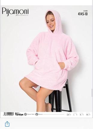 Пижама туника, теплая и мягкая pijamoni