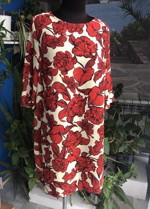 Плаття в червоні квіти туніка