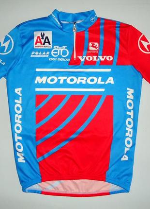 Велофутболка велоджерси giordana motorola volvo cycling jersey 1995 lance armstrong винтажная (xl-6)1 фото