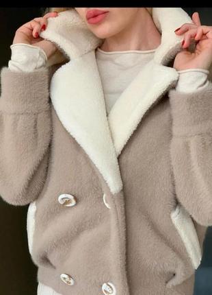 Курточка шубка альпака турция люкс коллекция7 фото