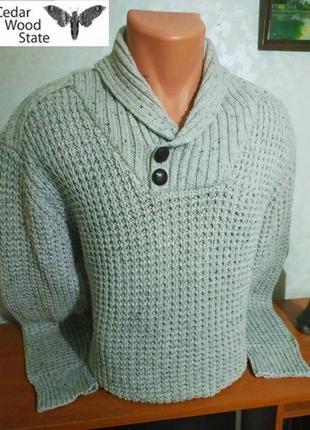 Актуальний акриловий светр із шалевим коміром відомої ірландської марки primark1 фото