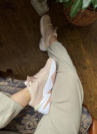 Женские кроссовки nike m2k tekno beige white 37-38-39-40-413 фото