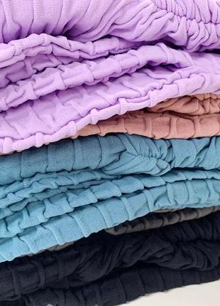 Фактурные спортивные леггинсы с эффектом пушап