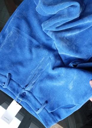 Вельветові штани кльош із розрізами4 фото