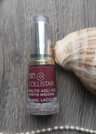 Лак для ногтей collistar oil nail lacquer mirror effect тон 321 rosa malva2 фото