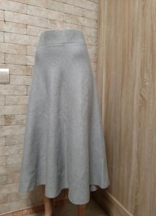Тёплая  юбка из  трикотажа джерси3 фото