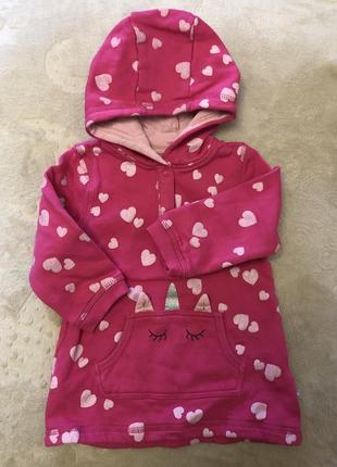 Тепла кофтинка для дівчинки 80см