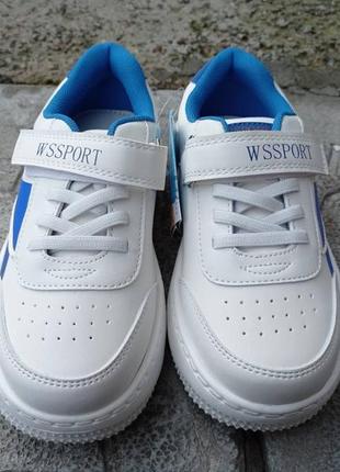 Модні білі кросівки для хлопчика р.28