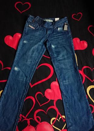Брендовые фирменные женские джинсы diesel,оригинал, новые с бирками, размер 128нг м.