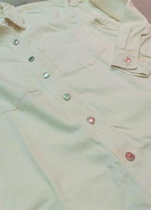 Джинсовая рубашка с эффектом потертости mango - xs, s, m, l9 фото