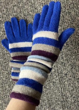 Довгі рукавички рукавиці h&m шерсть вовна ангора1 фото