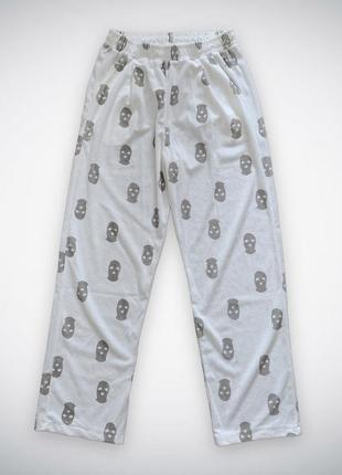 Штани білі маски y2k опіум opium тренд підліток