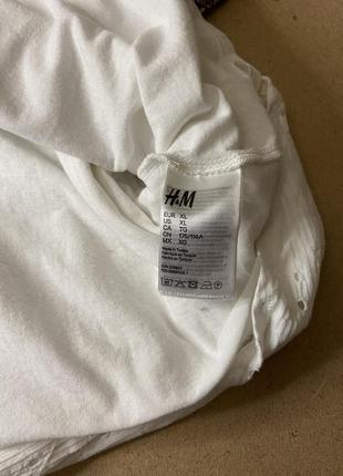 Стильна котонова біла сукня плаття з прошви бренд h&m4 фото