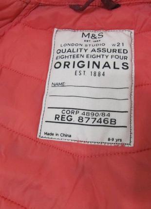 Куртка демисезонная для девочки m&amp;s 8-9р 128-134см6 фото