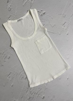 Майка в рубчик zara
