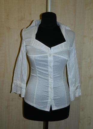 Новая женская белая блуза "delizza" р. 42-441 фото