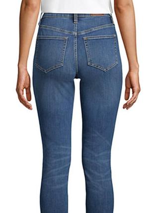 Женские утягивающие компрессионные синие джинсы скинни с высокой талией landsend5 фото