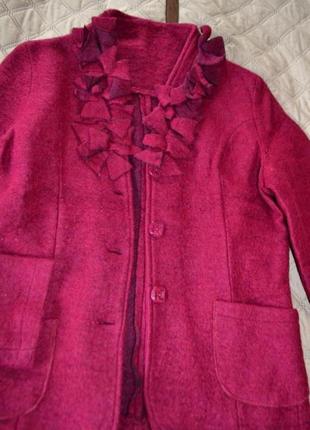 Итальянские пиджак из валяной шерсти с элементами ручной работы2 фото