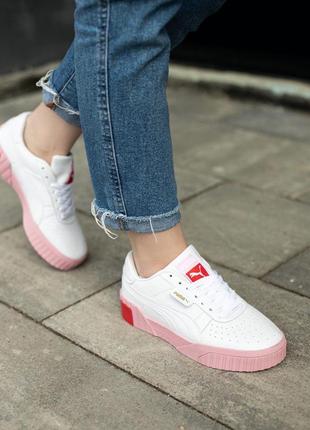 Жіночі кросівки puma cali white pink