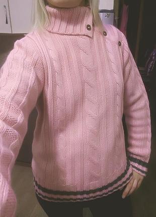 Свитер гольф  тёплый свободного плана 2