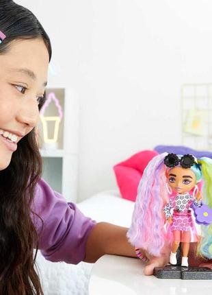 Лялька barbie extra minis lady rainbow кукла барби мини3 фото