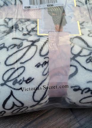 Короткий теплий білий халат victoria’s secret плюшевий халат вікторія сікрет xs/s5 фото