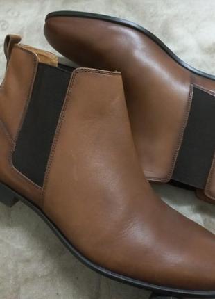Сапоги-челси ботинки  кожа муж 44р zara индии