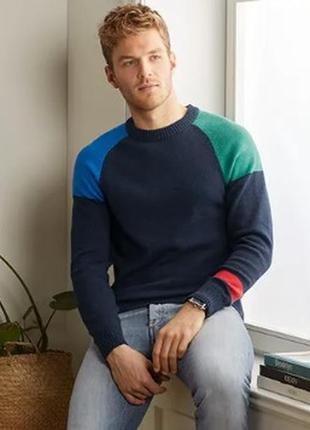 Роскошный мужской пуловер, свитер с эффектом color-blocking от tcm tchibo (чибо), немечья, l-xl2 фото