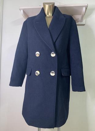 Актуальне пряме пальто на 4 ґудзиках 💙2 фото