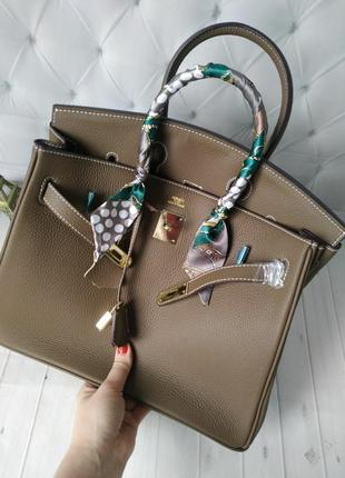 Сумка кожаная классика люкс в стиле hermes💫💫💫2 фото