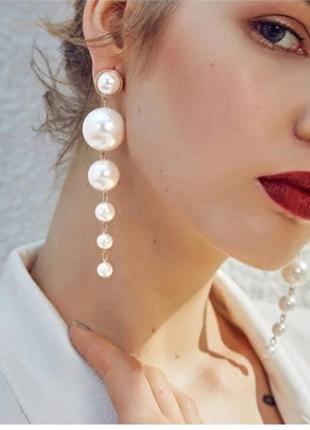 Серьги с перлами "magic pearls",