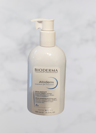 Bioderma atoderm інтенсивний, ніжно очищаючий гель, зменшуючи свербіж шкіри
