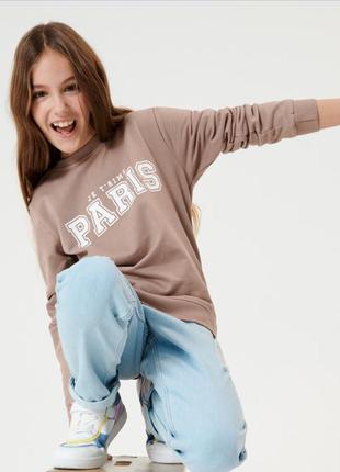 8-9/9-10 лет новый фирменный свитшот кофта пайта для девочки и sinsay