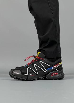 Кроссовки salomon speedcross 3 black ua2 фото